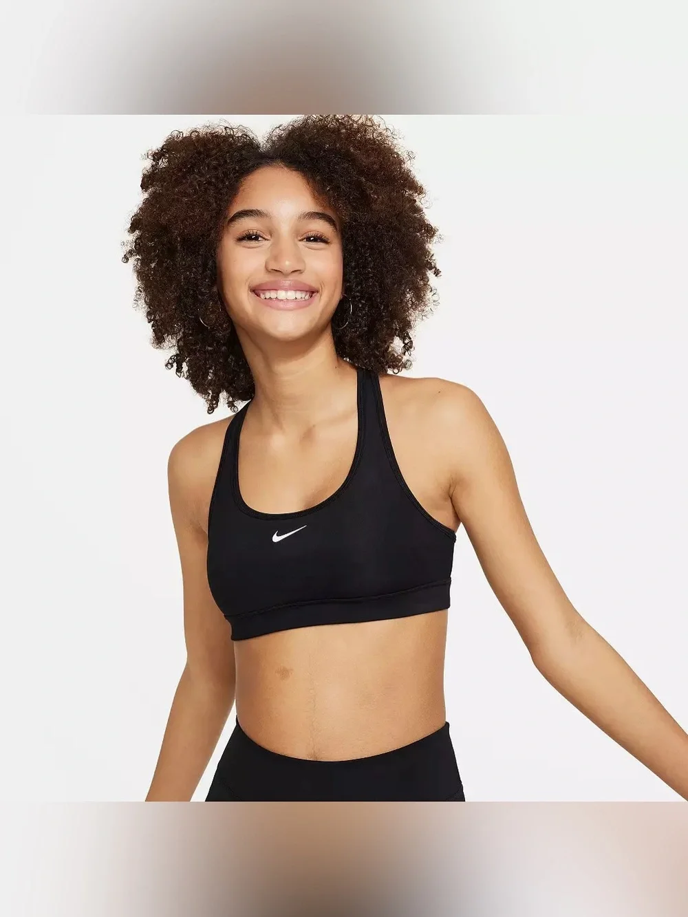Nike Pro Dri-FIT Girls' Swoosh Sports Bra Size XS